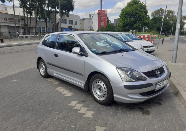 Honda Civic cena 12900 przebieg: 135000, rok produkcji 2004 z Szczecin małe 67